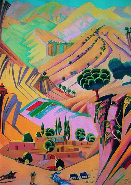 Mottled landscape, 1924 - 马尔季罗斯·萨良