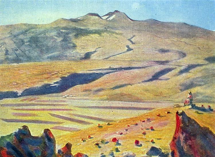 October landscape, 1953 - 马尔季罗斯·萨良