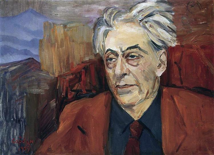 Portrait of Ilya Ehrenburg, 1959 - 马尔季罗斯·萨良