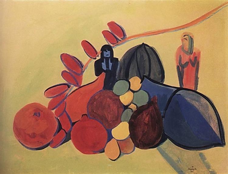 Still life.Fruits., 1911 - 马尔季罗斯·萨良
