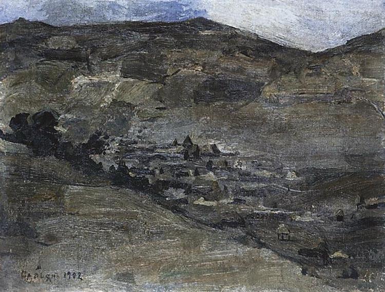Village Makravank, 1902 - Мартірос Сар'ян