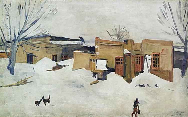 Winter in Yerevan, 1933 - Martiros Sarian