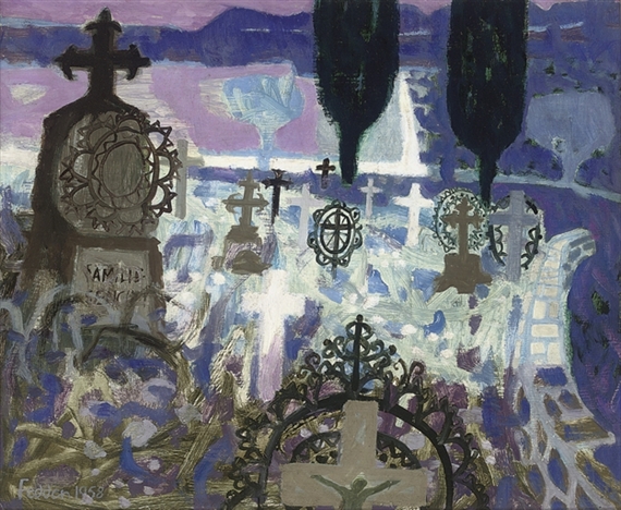 The Graveyard, 1958 - Mary Fedden