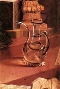 A Glass Jug (detail from the Concert of Angels from the Isenheim Altarpiece) - Matthias Grünewald