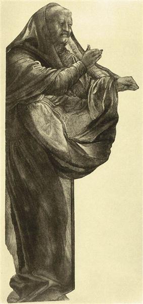 Study of an Apostle, c.1511 - Матіас Грюневальд