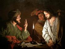 Christ before Caiaphas - Matthias Stomer