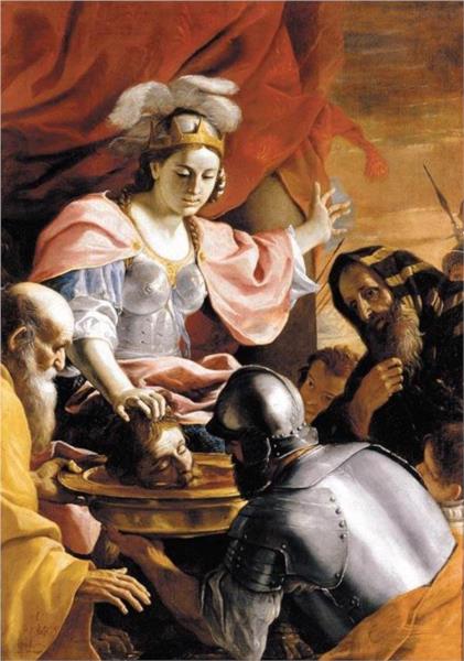 Queen Tomyris Receiving the Head of Cyrus, King of Persia, 1672 - Маттиа Прети