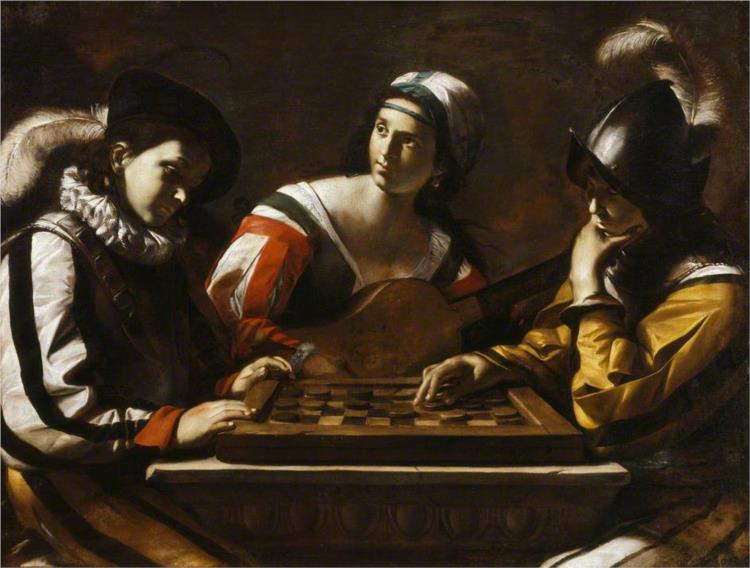 The Game of Draughts, 1635 - Маттиа Прети