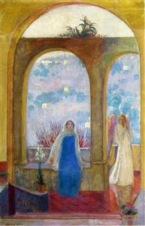 The Annunciation under the Arch with Lilies - Maurice Denis