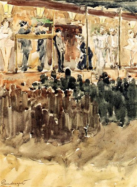 Side Show, c.1893 - c.1894 - Моріс Прендергаст