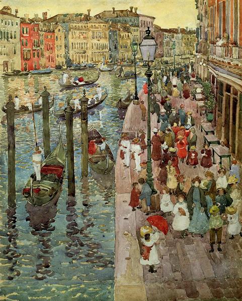 The Grand Canal, Venice, 1898 - 1899 - Морис Прендергаст