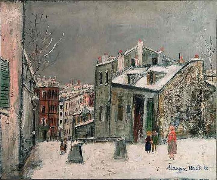 House of Mimi Pinson - Maurice Utrillo - WikiArt.org