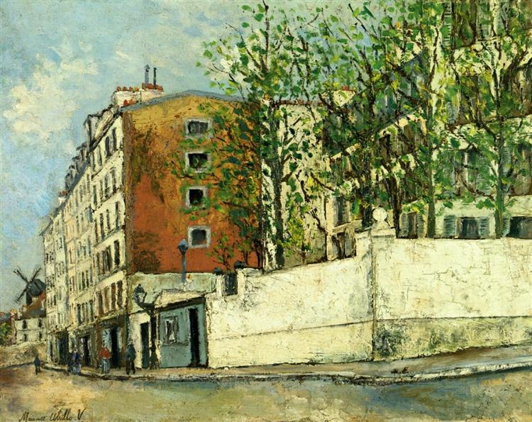 Orchampt street near Montmartre - Моріс Утрілло
