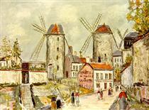 Windmills of Montmartre - Морис Утрилло
