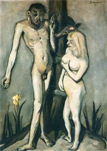 Adam and Eve - Max Beckmann