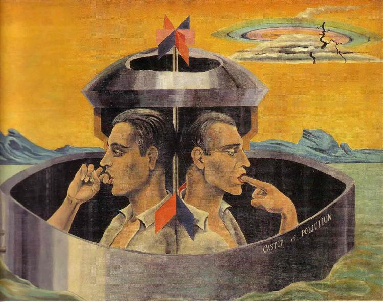 Castor and Pollution, 1923 - Макс Эрнст