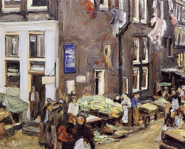 Jewish quarter in Amsterdam, 1905 - Макс Либерман