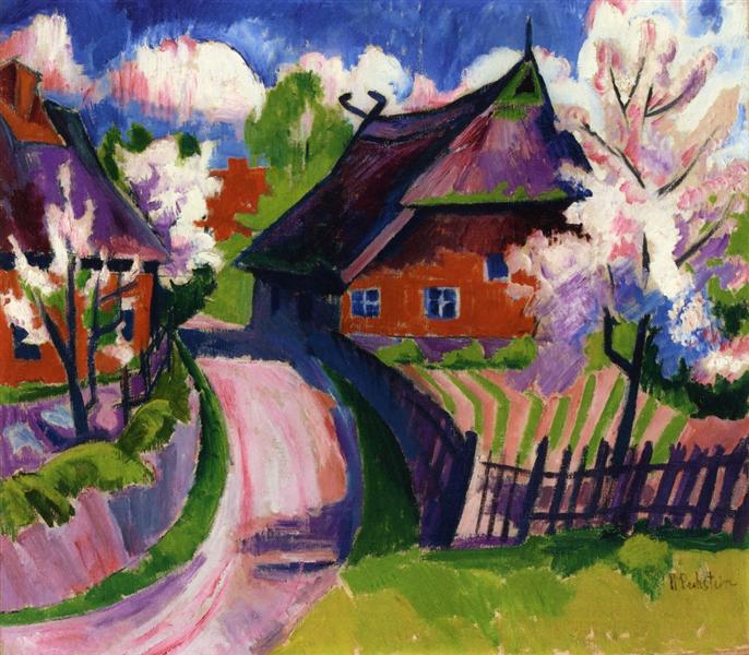 Springtime, 1919 - Макс Пехштейн