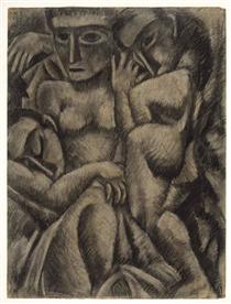 Composition with Four Figures - Max Weber
