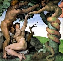 Adam and Eve - Michelangelo