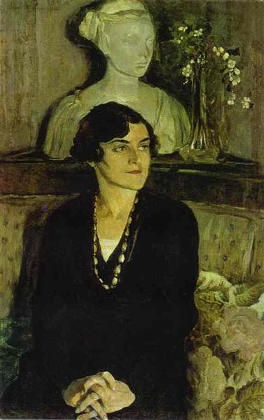 Portrait of Elizaveta Tal, 1936 - 米哈伊爾·涅斯捷羅夫