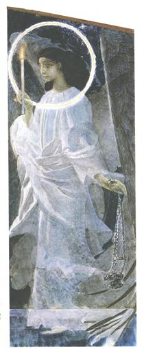 Angel with censer and candle - Mikhail Vrubel