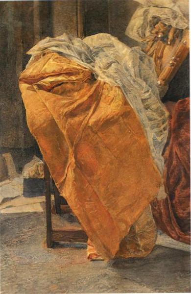 Still life. Fabrics., 1884 - Mikhaïl Vroubel
