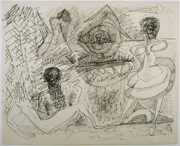 Drawing [D88], 1948 - Морис Луис
