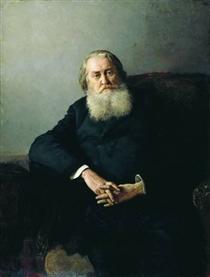 Portrait of A. N. Plescheev - Mykola Yaroshenko