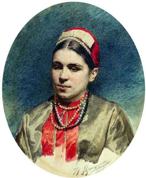 Portrait of P.Strepetova, 1886 - Mykola Yaroshenko