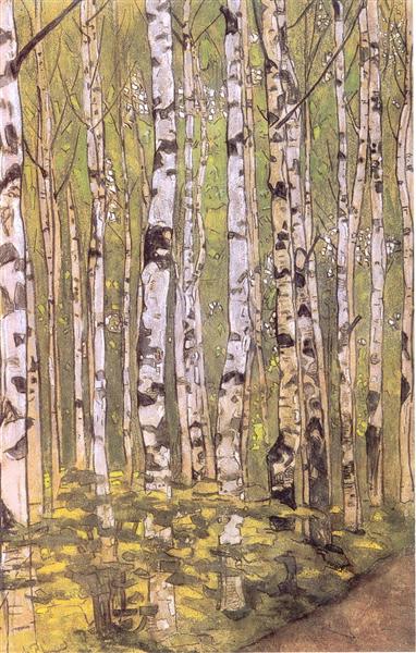 Birches, 1905 - 尼古拉斯·洛里奇