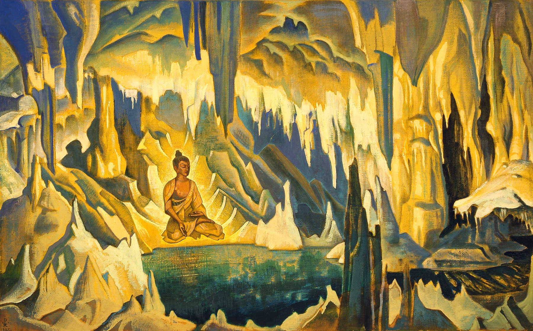 Buddha the Winner - Nicholas Roerich - WikiArt.org - encyclopedia of ...