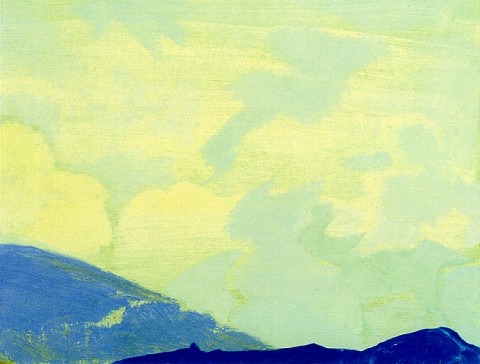 Clouds Gesar Khan, 1928 - Николай  Рерих