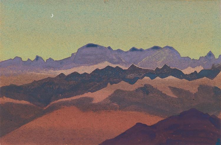 Himalayas. Nearly Sandahpu., 1936 - 尼古拉斯·洛里奇