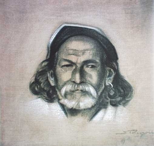 Lahor (Blacksmith) from Kulu, 1937 - Nikolái Roerich