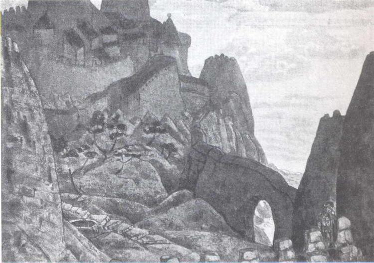 Light night (Castle of prince Judas Iscariot), 1909 - Nicholas Roerich