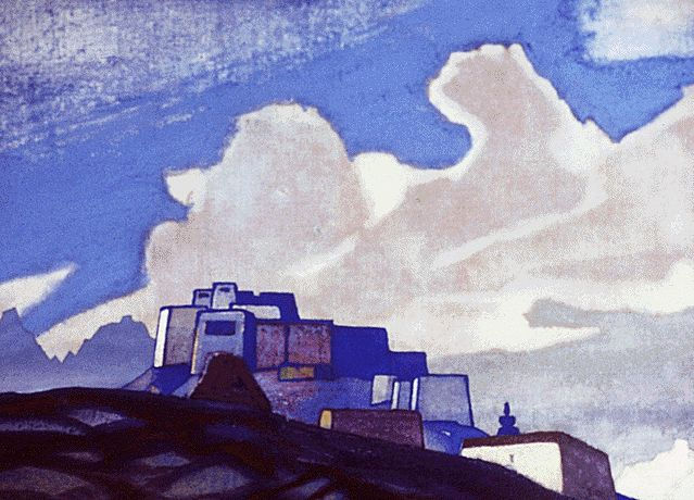 Monastery in the mountains, 1931 - Nicolas Roerich