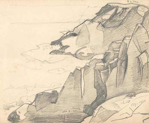 Monhegan (study), 1922 - Nikolai Konstantinovich Roerich