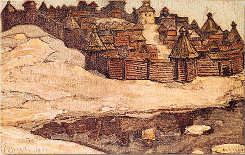 Old town, 1902 - Nikolái Roerich