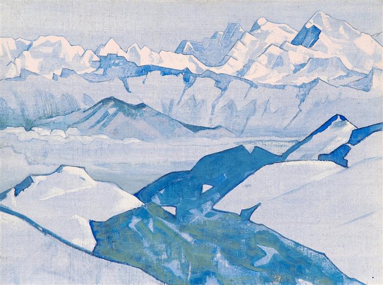 Ridge of Everest, 1924 - Николай  Рерих