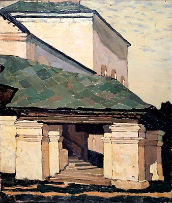 Smolensk. The porch of the convent., 1903 - Nicolas Roerich
