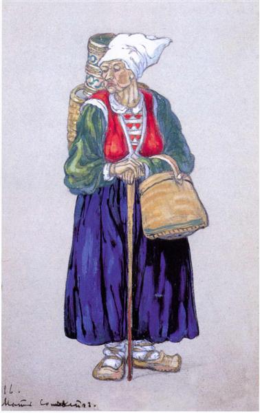 Solveig's mother, 1912 - Николай  Рерих