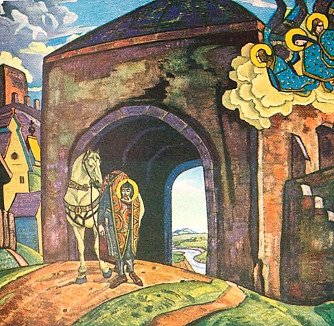 St. Mercurius of Smolensk, 1918 - Nicolas Roerich