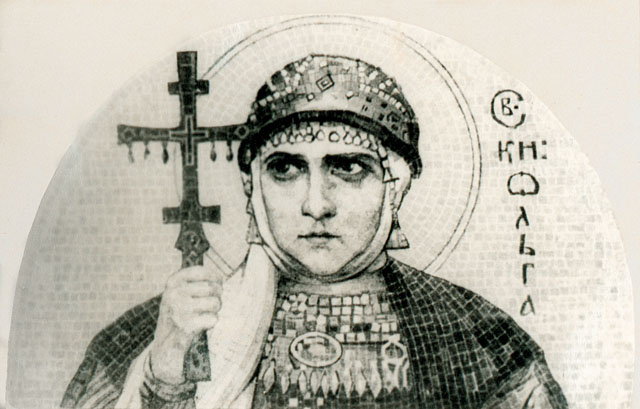 St.Olga of Kyiv, 1915 - Николай  Рерих