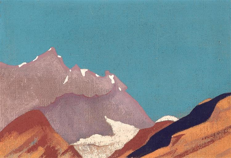 Study of mountains - Nicolas Roerich