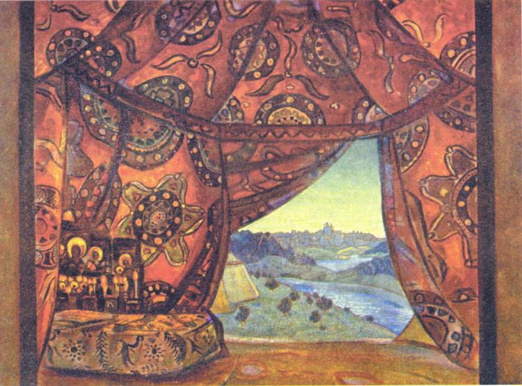 Tent of Ivan the Terrible, 1909 - Николай  Рерих