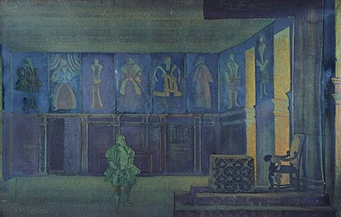 The Last King. Empty throne., 1922 - Nicholas Roerich
