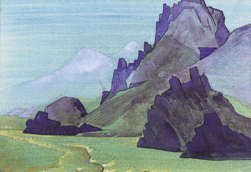 View of the Himalayan Foothills - Nikolai Konstantinovich Roerich