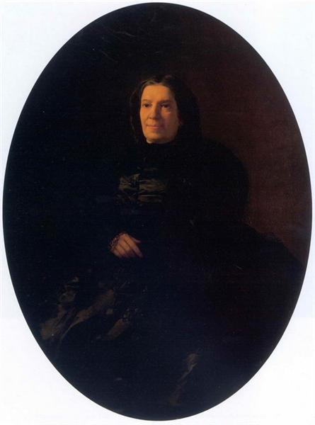 Retrato de V.N.Rostovtseva, 1861 - Nikolai Ge