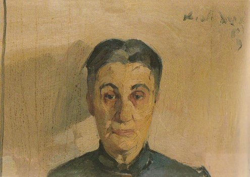Portrait of the painter's mother - Ніколаос Літрас